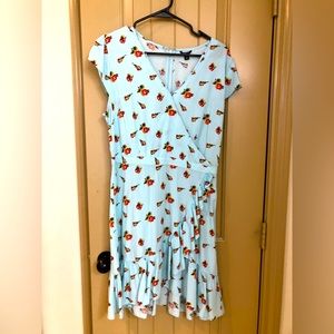 Flirty flowers dress with ruffles